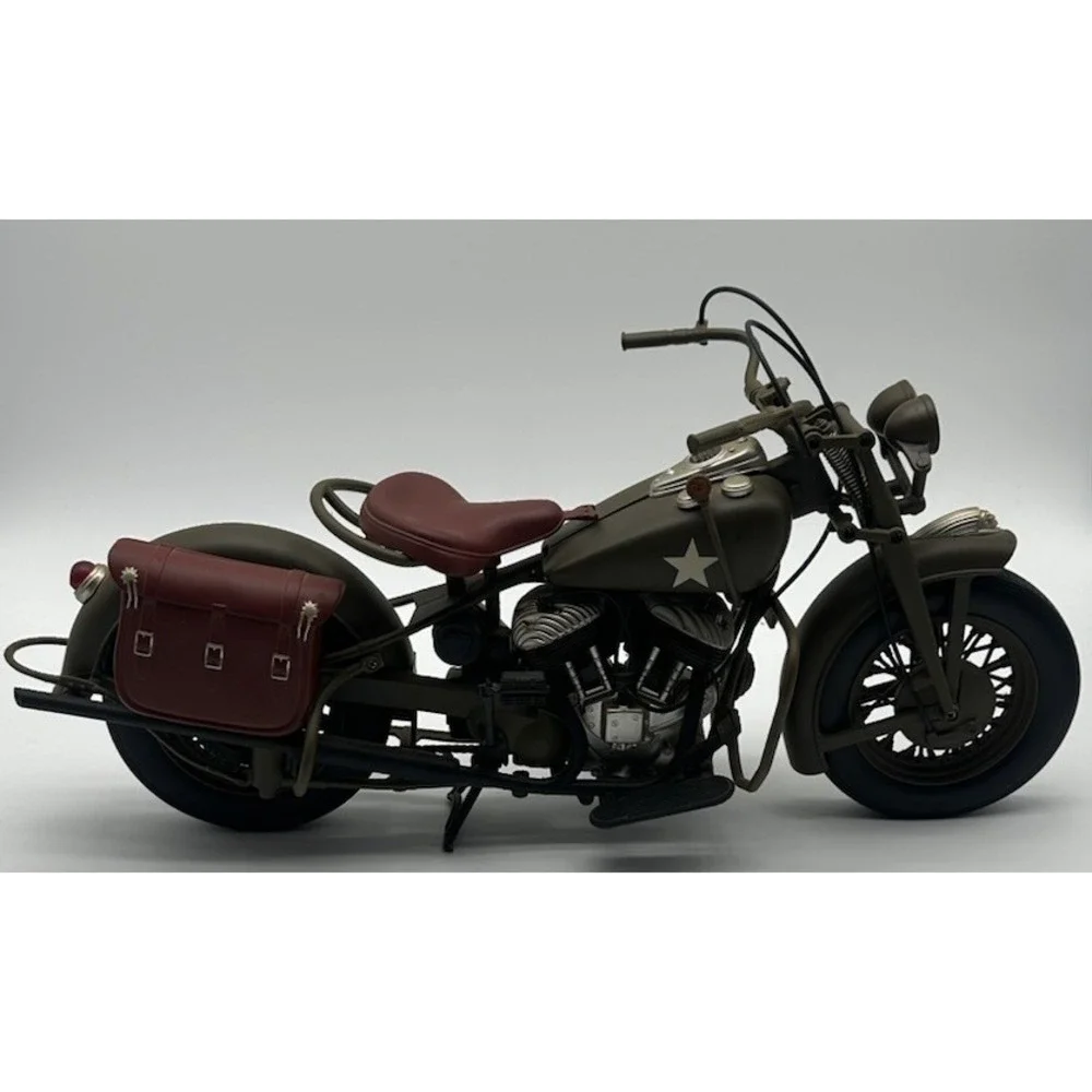 NEW RAY 1998 INDIAN CHIEF WWII US ARMY MILITARY 1/6 SCALE MOTORCYCLE
